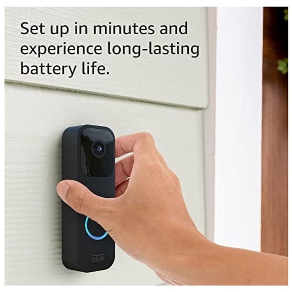 Blink Video Door Bell AND MOUNT (Black, Like New) - Picture 7 of 16